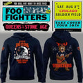 Chicago Bears x Foo Fighters Merch Take Cover Tour 2026 Hoodie Navy Presents For Football Fans - Merchluma