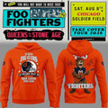 Chicago Bears x Foo Fighters Merch Take Cover Tour 2026 Hoodie Orange Football Fan Gift Ideas - Merchluma