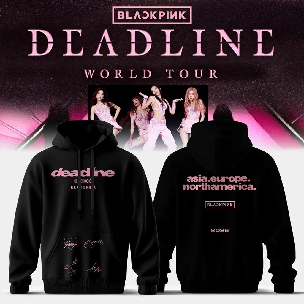 BlackPink Deadline World Tour 2026 Signature Hoodie BlackPink Merch Presents For Music Lovers - Merchluma