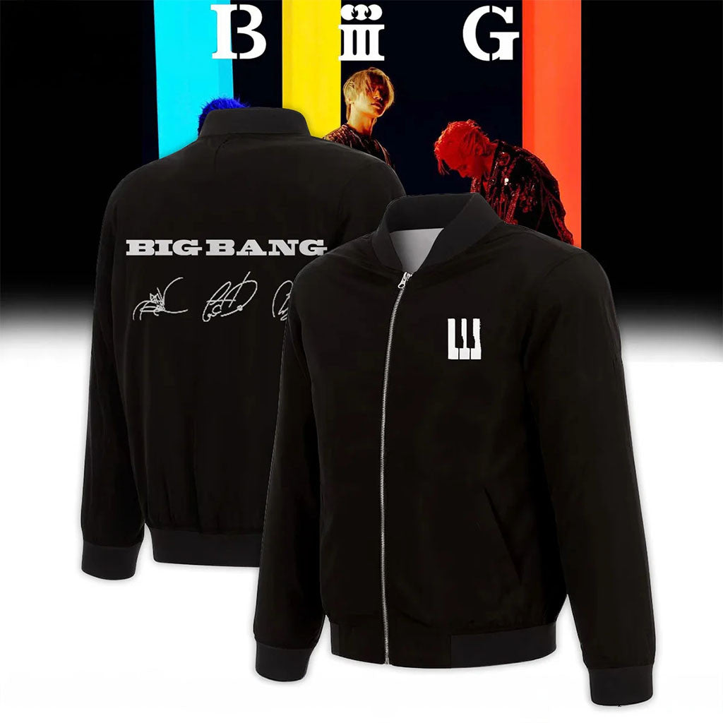 BB World Tour XX Cosmos Bomber Jacket BIGBANG Merch Kpop Music Fan Gifts - Merchluma