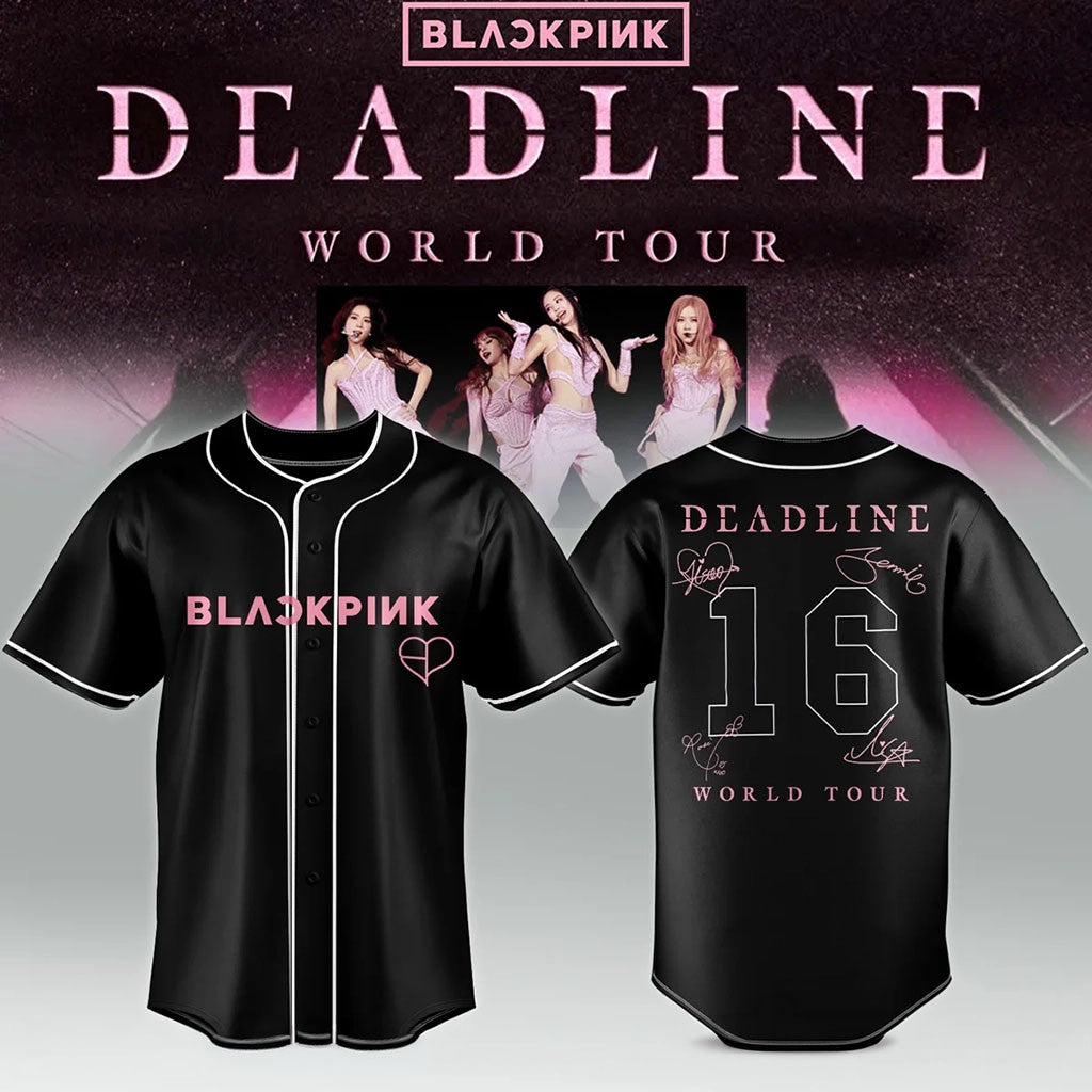 BlackPink Deadline World Tour 2026 Signature Jersey BlackPink Merch Cool Gifts For Music Lovers - Merchluma