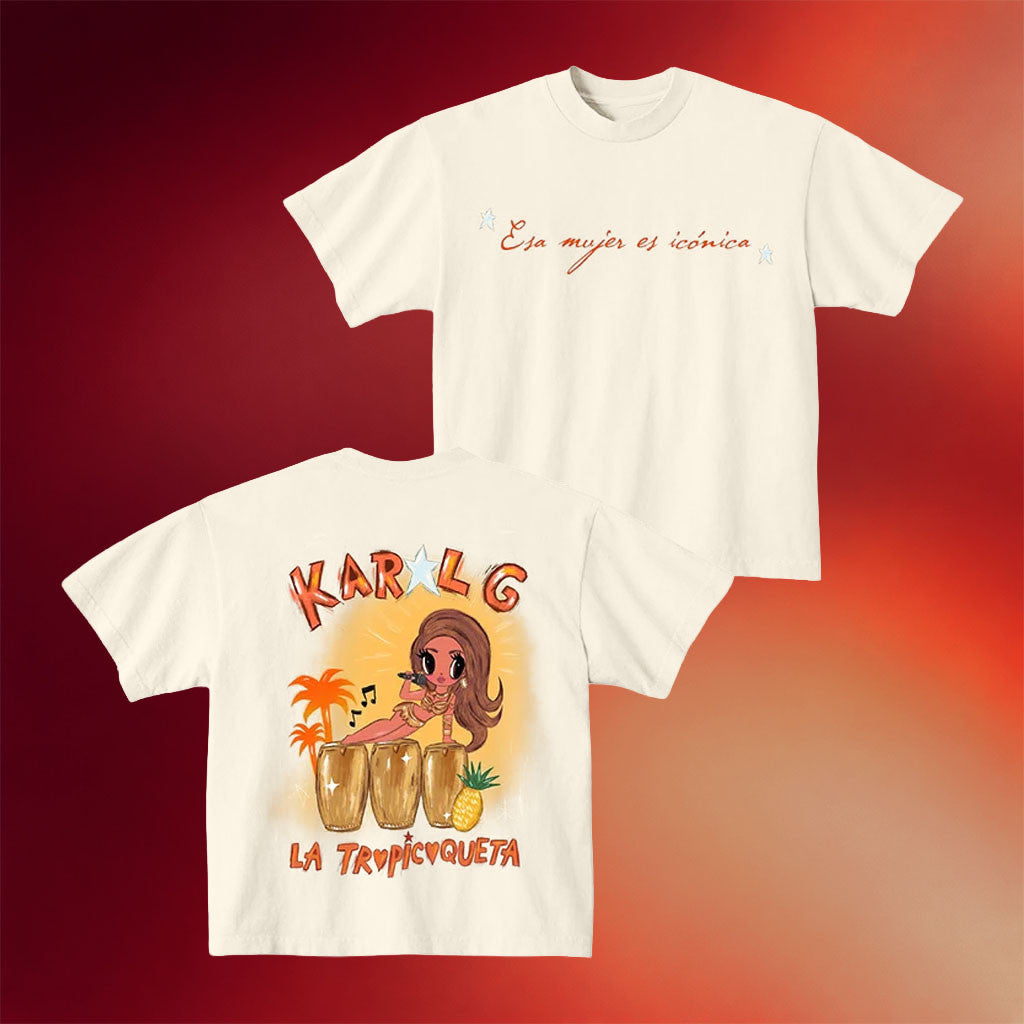 Karol G Merch 2026 La Tropicoqueta T-Shirt Karol G Tour Merch Music Concert Outfits For Fans - Merchluma
