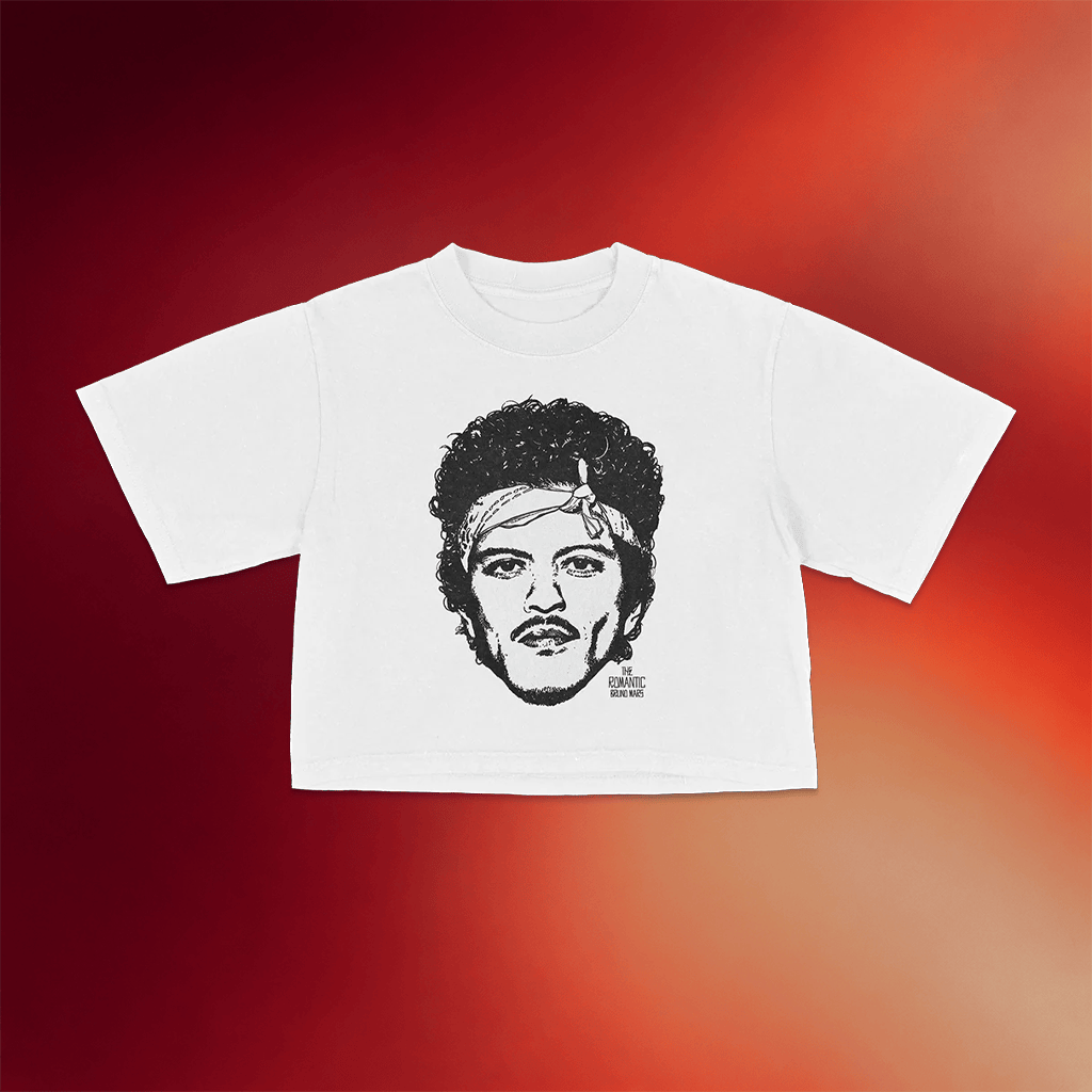 Bruno Mars Merch The Romantic Art Cropped Shirt Music Lover Gifts For Her - Merchluma