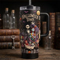 Jack and Sally The Nightmare Before Christmas Halloween Town Tumbler Spooky Cup Halloween Gifts - Merchluma