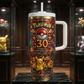 Pokemon 30th Anniversary Tumbler 30 Years Of Adventure Pokemon Merch Gifts For Friends - Merchluma