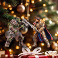 Illidan Stormrage Vs Lich King Azeroth Battle Ornament World of Warcraft Christmas Ornament - Merchluma