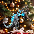 Kaiju King Vs Kong Battle Ornament Monster Battle Holiday Tree Decoration Movie Fan Gift - Merchluma