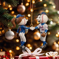 New York Mets Merch Mr And Mrs Met Shake Hands Ornament Christmas Tree Decor Gifts For Fans - Merchluma