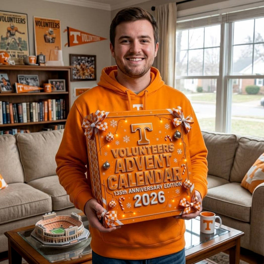 Tennessee Volunteers 135th Anniversary 2026 Advent Calendar Volunteers Merch Gifts For Xmas - Merchluma