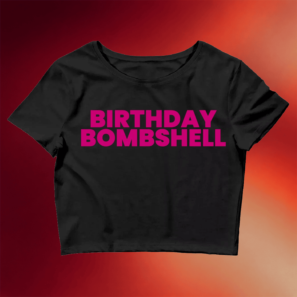 Kayla Malec Merch 2026 Kayla Malecc Birthday Bombshell Cropped T-Shirt Gifts For Sister - Merchluma