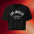 LA Metro Merch 2026 Los Angeles Metro Est 1993 Cropped Shirt Black Gifts For Wife - Merchluma