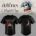 Deftones Merch 2026 Seventh Annual Dia De Los Deftones Dark Surrealist Art Baseball Jersey Black - Merchluma