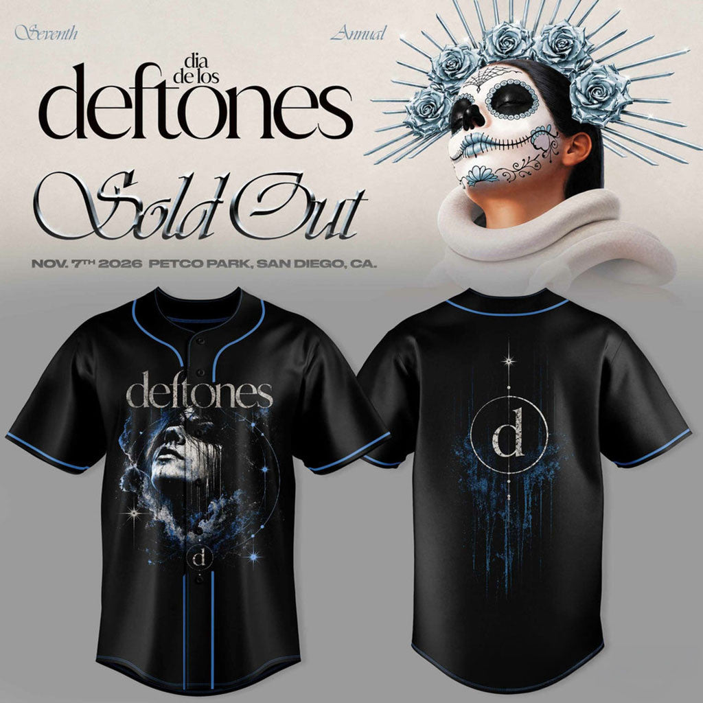 Deftones Merch 2026 Seventh Annual Dia De Los Deftones Dark Surrealist Art Baseball Jersey Gifts - Merchluma