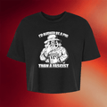Punk With A Camera Merch 2026 I'd Rather Be A Pig Than A Fascist Cropped T-Shirt Women's - Merchluma