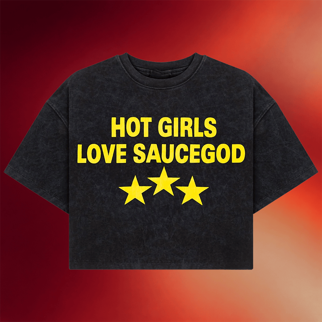 Hamza Merch Hot Girl Love Saugegod Cropped T-Shirt Birthday Gift Ideas For Her - Merchluma