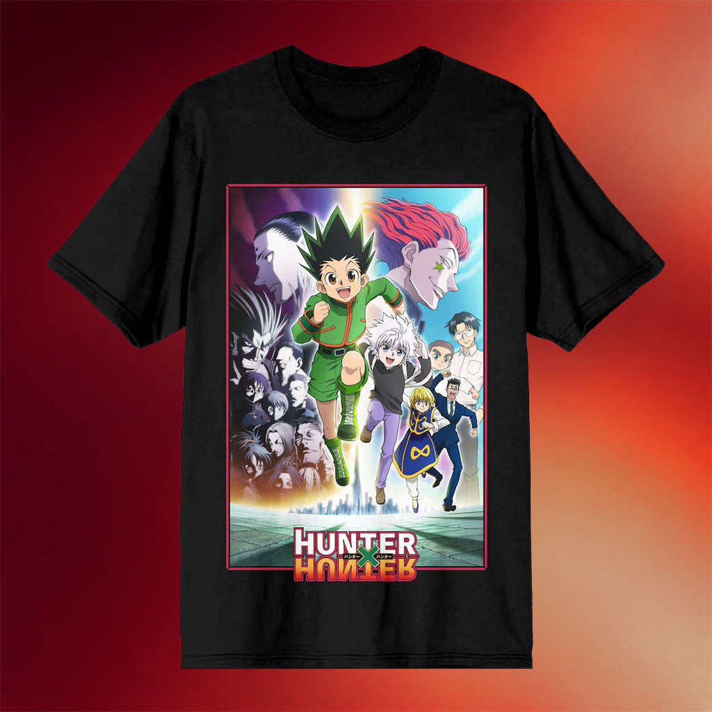 Hunter X Hunter Merch 2026 Hunter X Hunter BIOWORLD Characters T-Shirt Black Manga Fan Gifts - Merchluma