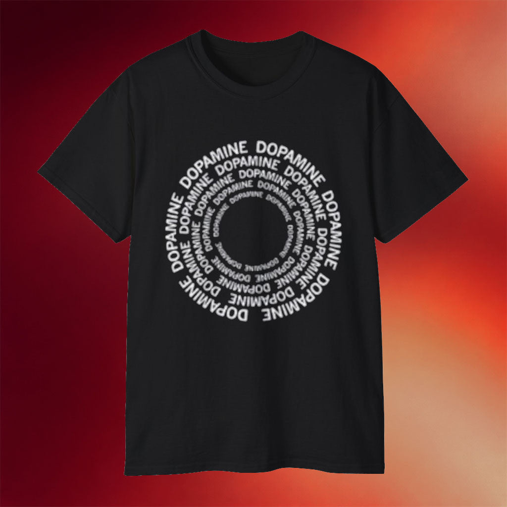 Huberman Lab Merch 2026 Dopamine Spiral T-Shirt Circular Word Art Shirt Podcast Fan Gifts - Merchluma