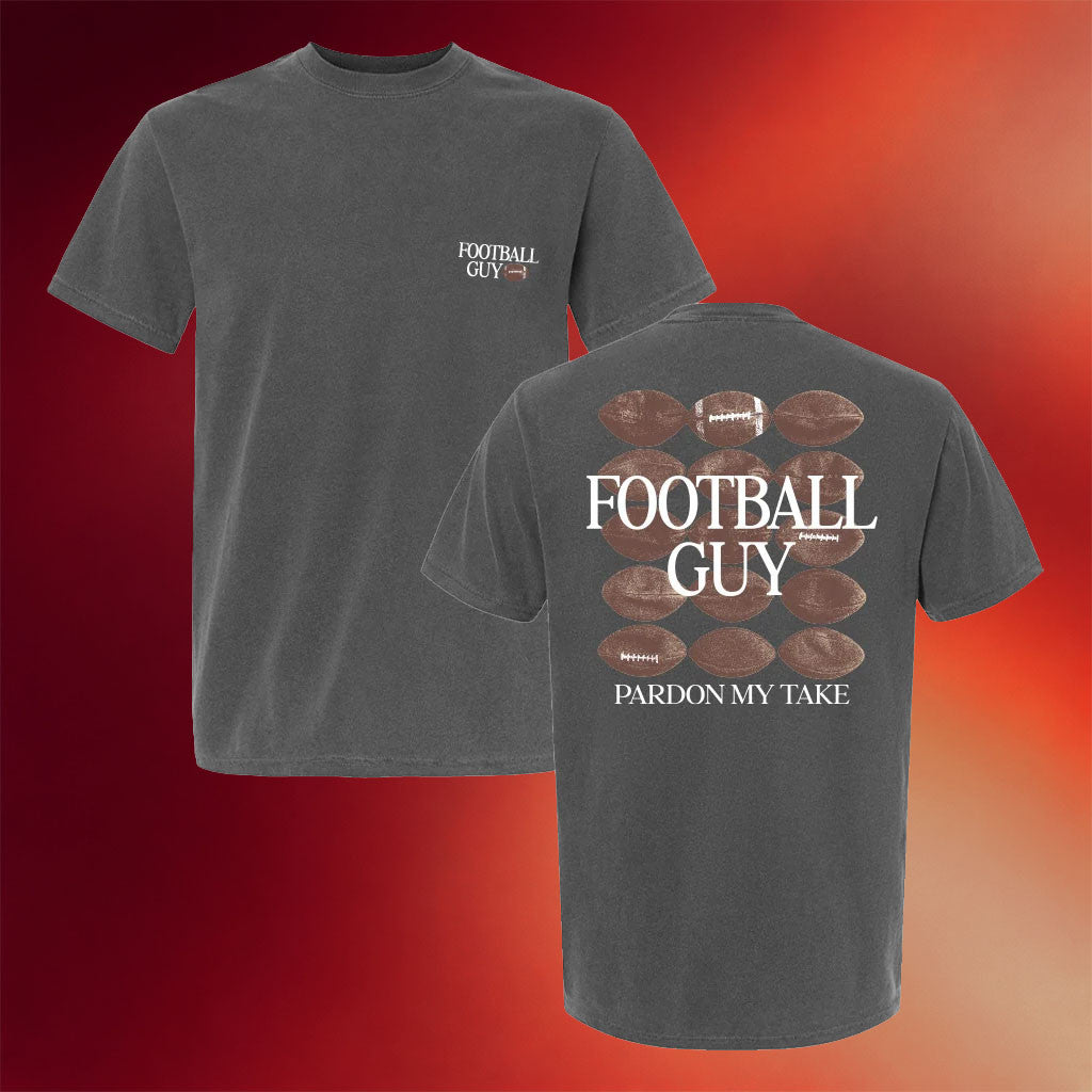Pardon My Take Merch 2026 Football Guy Graphic T-Shirt Pardon My Take Shirt Gift For Sports Fan - Merchluma