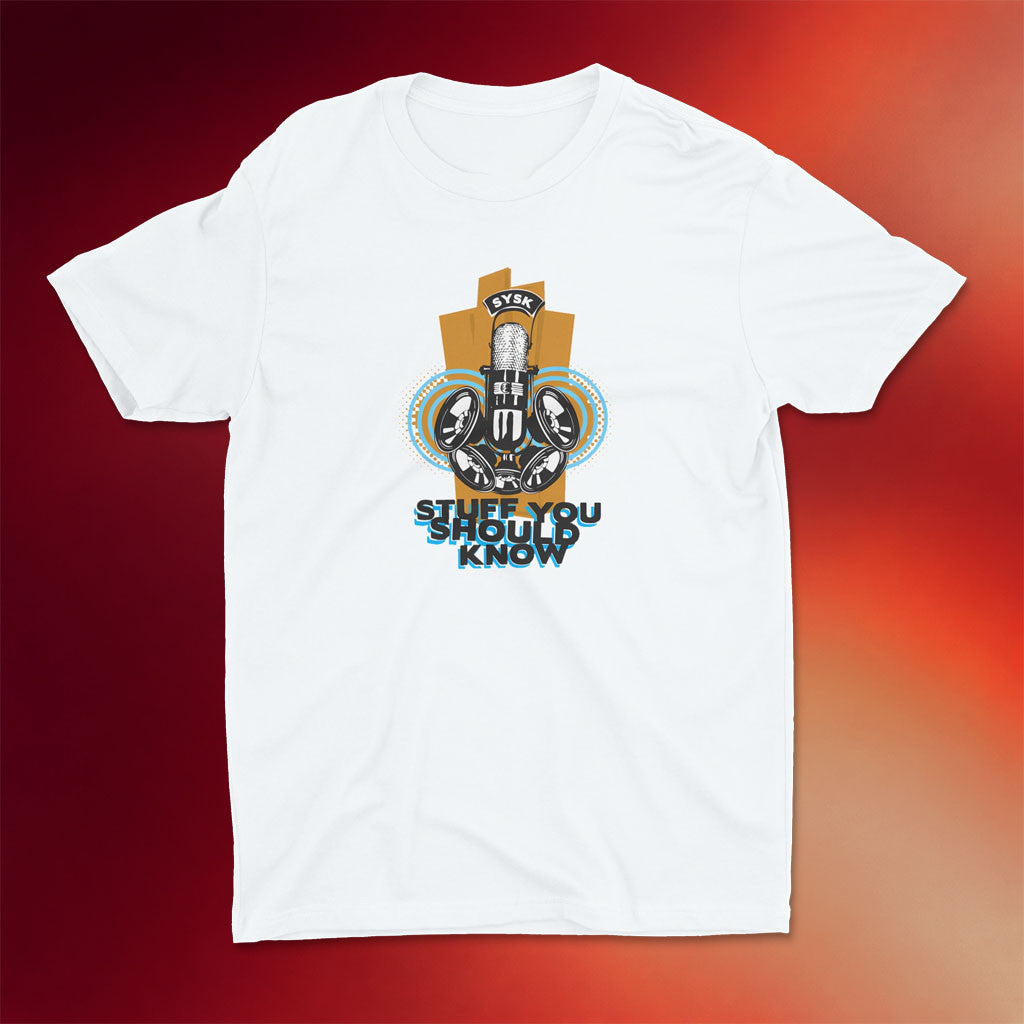 Stuff You Should Know Merch 2026 Stuff You Should Know Ultra Mic Shirt White Podcast Fans Gift - Merchluma