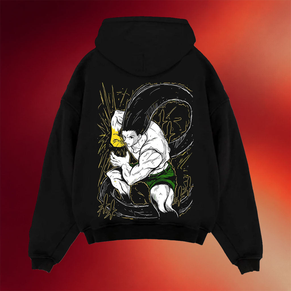 Hunter X Hunter Merch 2026 Hunter Power Up X Hunter Hoodie Gon Freecss Hoodie Manga Fan Gifts - Merchluma