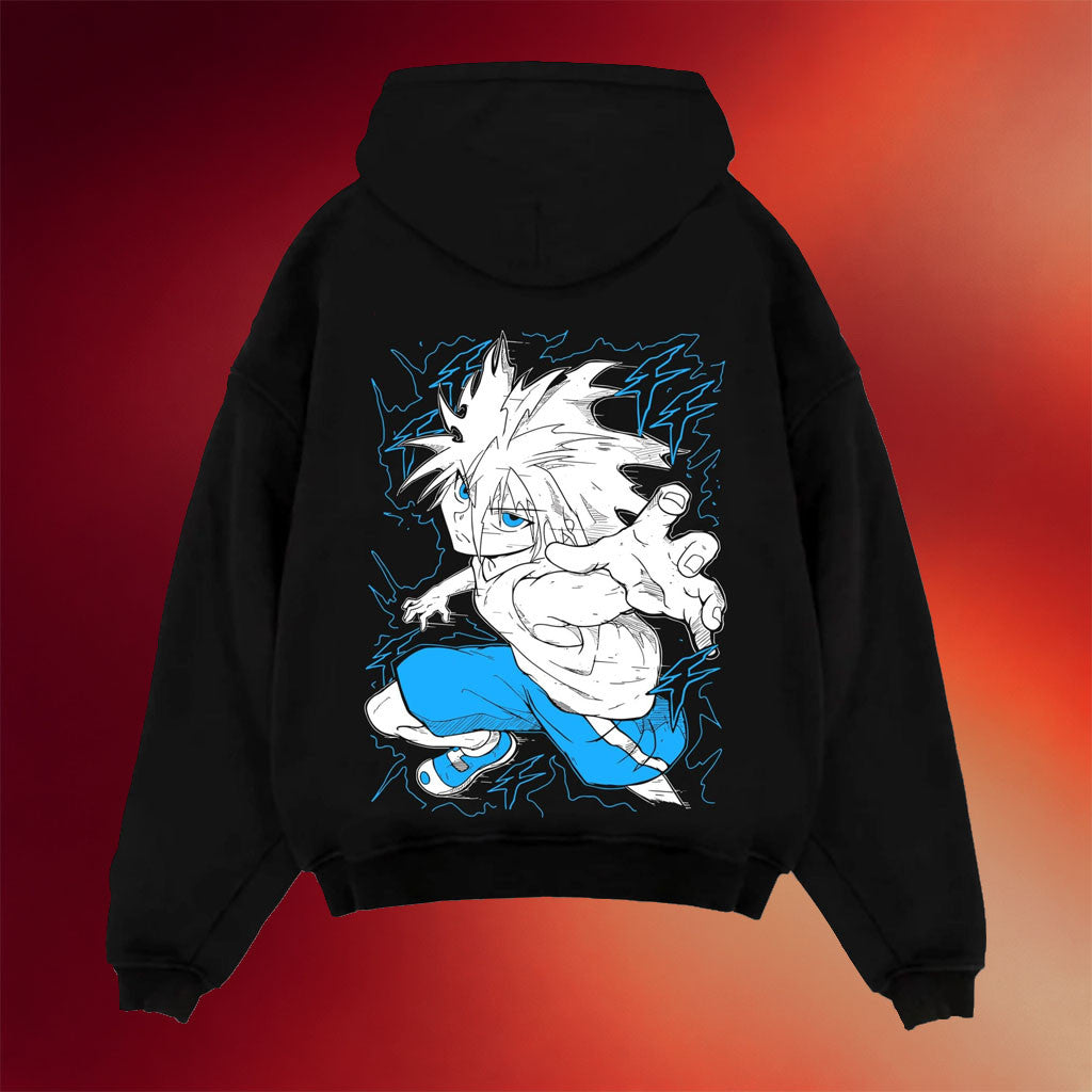 Hunter X Hunter Merch 2026 Killua Zoldyck Hoodie Hunter x Hunter Godspeed Power Hoodie Fan Gift - Merchluma