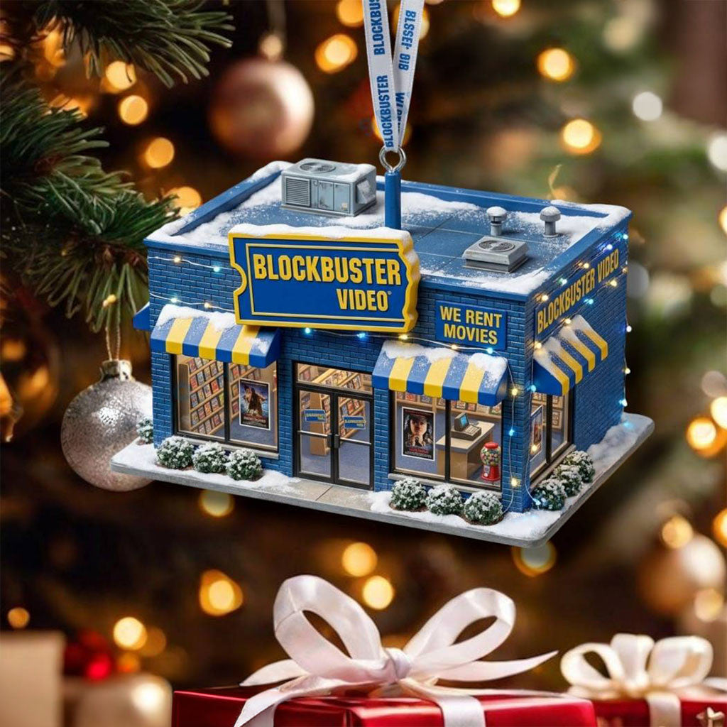 Blockbuster Video Store Christmas Ornament Xmas Tree Ornaments Holiday Decor - Merchluma