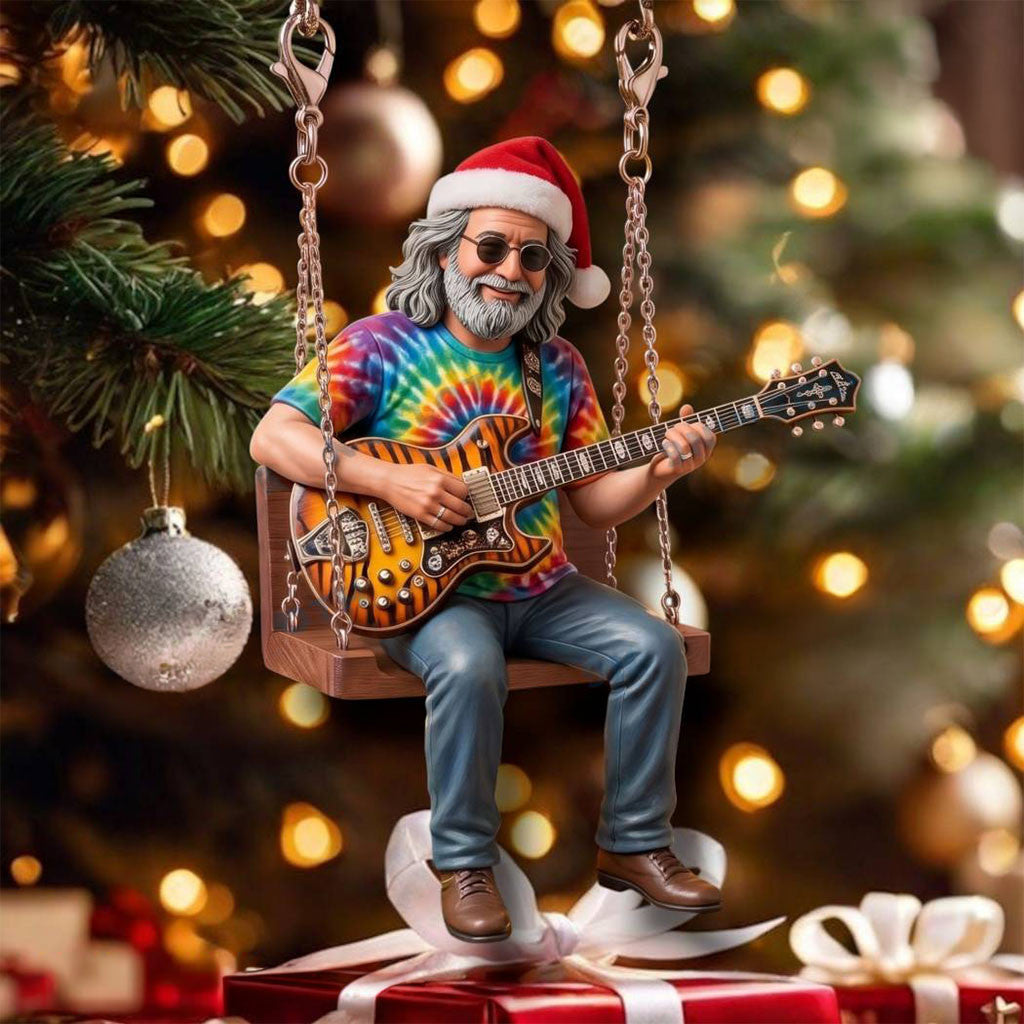 Jerry Garcia Swing Christmas Ornament Grateful Dead Music Holiday Ornaments Xmas Decor - Merchluma