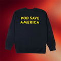 Pod Save America Merch 2026 Pod Save America Logo Sweatshirt Politics Podcast Fan Gear Gifts - Merchluma