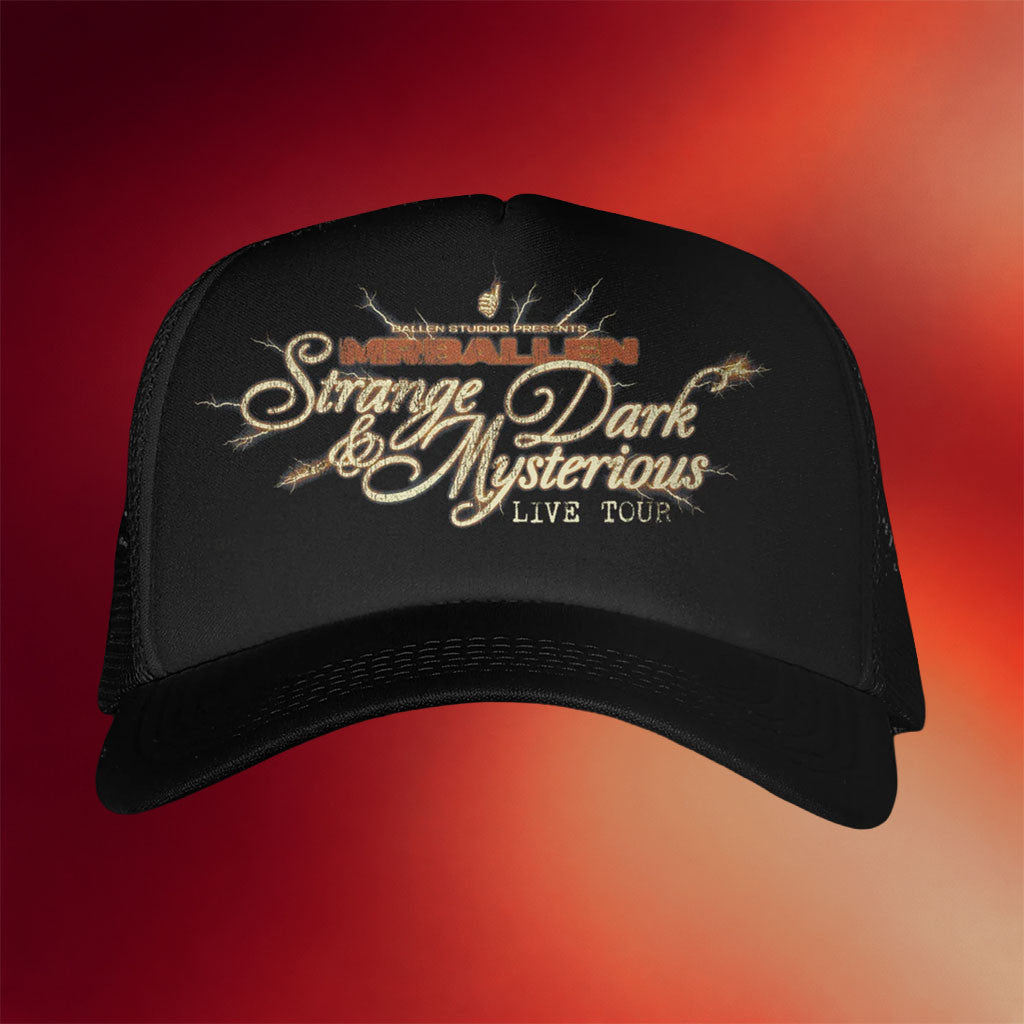 MrBallen Merch 2026 SDM Live Tour Trucker Hat Strange Dark And Mysterious Cap Fan Gifts - Merchluma