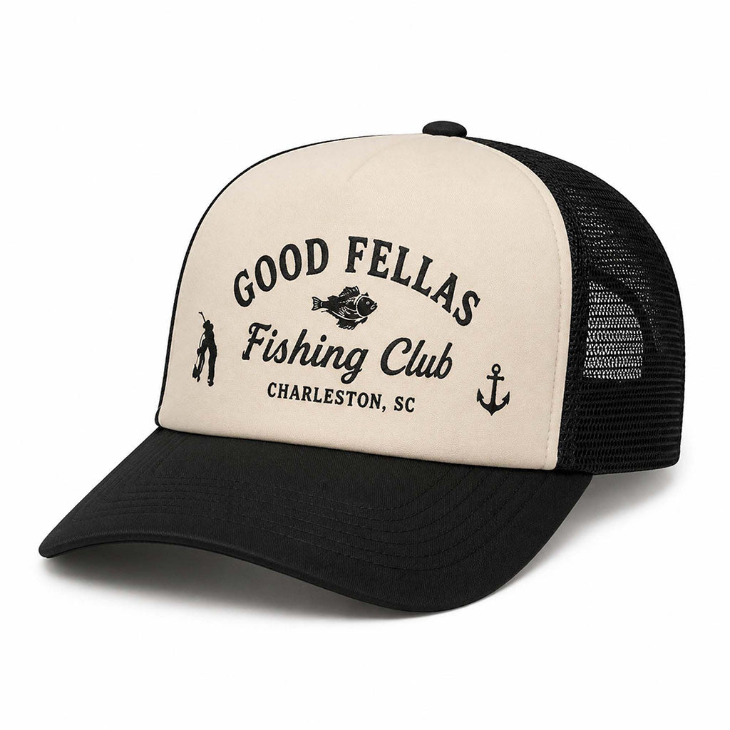 Good Fellas Fishing Club Charleston SC Trucker Hat Unique Gift For Brothers - Merchluma