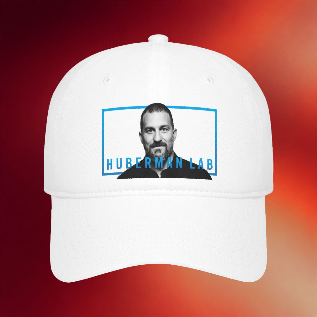 Huberman Lab Merch 2026 Huberman Lab Portrait Logo Hat Blue Frame Cap Andrew Huberman Merch - Merchluma
