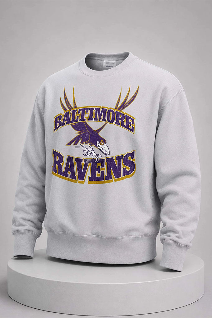 Baltimore Ravens Maleficent's Raven Sweatshirt Ravens Disney Collab Merch Football Fan Gifts - Merchluma