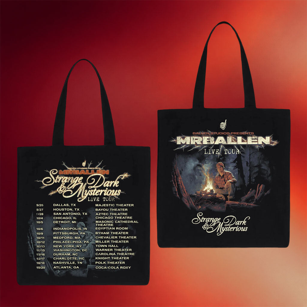 MrBallen Merch 2026 Live Tour Tote Bag Strange Dark And Mysterious Handbag Gift For Fans - Merchluma
