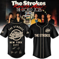 The Strokes Reality Awaits Tour 2026 NYC Signature Baseball Jersey The Strokes Merch Fan Gear - Merchluma