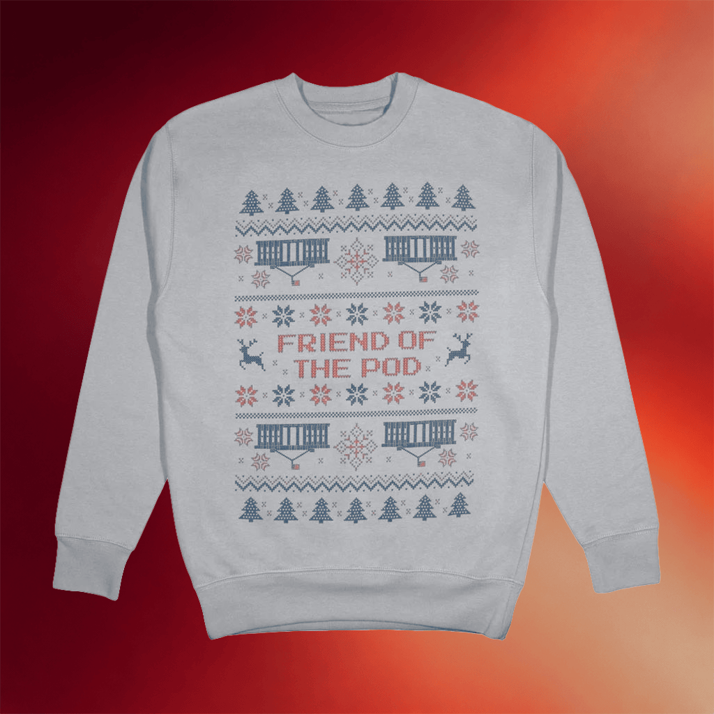 Pod Save America Merch 2026 Friend Of The Pod Holiday Sweatshirt Christmas Gift Ideas - Merchluma