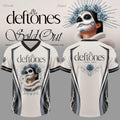 Deftones Merch 2026 Seventh Annual Dia De Los Deftones Floral Vines V-Neck Jersey Friend Gifts - Merchluma