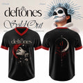 Deftones Merch 2026 Seventh Annual Dia De Los Deftones Celestial Gothic V-Neck Jersey - Merchluma