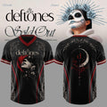 Deftones Merch 2026 Seventh Annual Dia De Los Deftones Floral Vines V-Neck Jersey Fan Gifts - Merchluma