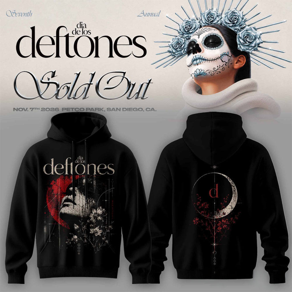 Deftones Merch Seventh Annual Dia De Los Deftones Celestial Gothic Hoodie Gifts For Music Fans - Merchluma