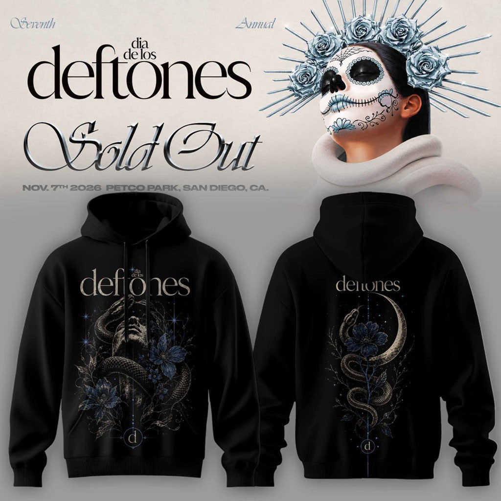 Deftones Merch Seventh Annual Dia De Los Deftones Celestial Gothic Hoodie Music Lovers Gifts - Merchluma