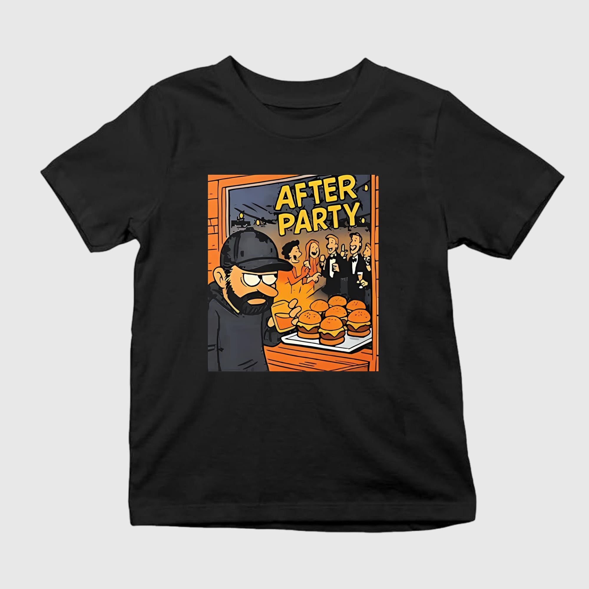 After Party Shirt Satirical Pop Art T-Shirt Black Gift Ideas For Friends - Merchluma