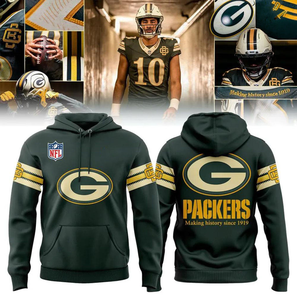 Green Bay Packers Merch 2026 Rivalries Making History Since 1919 Hoodie Gifts For Football Fan - Merchluma