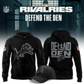 Detroit Lions Defend the Den 2026 Rivalries Graphic Hoodie Detroit Lions Merch Football Fan Gear - Merchluma