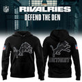 Detroit Lions Defend The Den 2026 Rivalries Graphic Hoodie Lions Merch Presents For Fans - Merchluma
