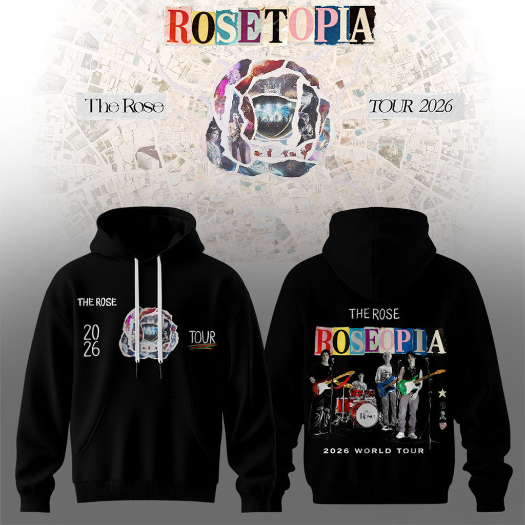Rosetopia The Rose Tour 2026 Live Session Hoodie The Rose Merch Gifts For Rock Fans - Merchluma