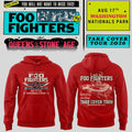 Foo Fighters Take Cover Tour 2026 Washington DC Nationals Park Hoodie Red Foo Fighters Merch - Merchluma