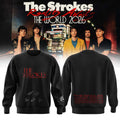 The Strokes Reality Awaits World Tour 2026 NYC Signature Sweatshirt The Strokes Merch Black - Merchluma