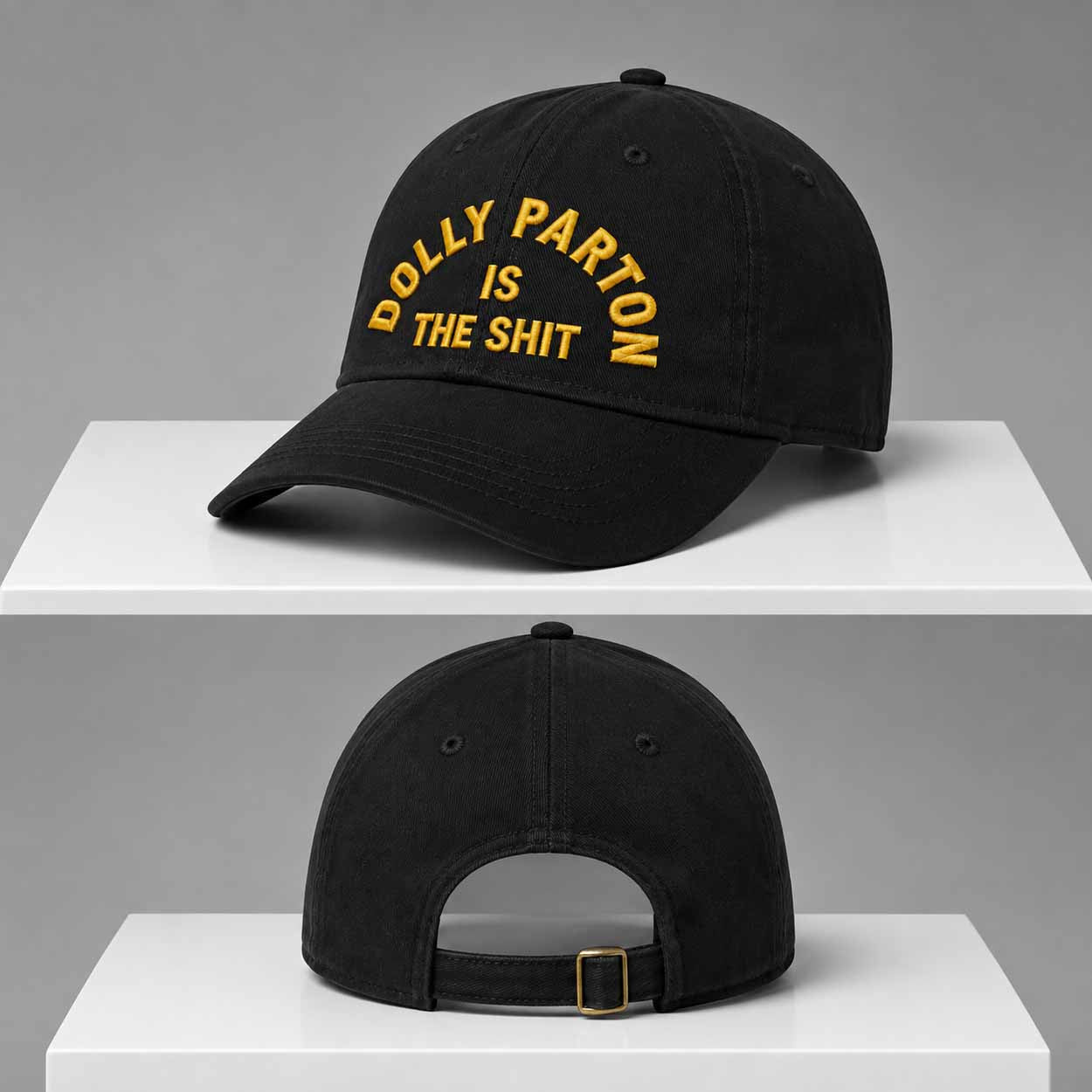 Dolly Parton Is The Shit Hat Embroidered Dolly Parton Merch RIP Memorial Gifts - Merchluma