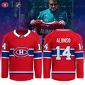 Fernando Alonso 14 Montreal Canadiens Hockey Jersey Canadiens Merch Gifts For Hockey Fan - Merchluma