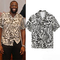 Draymond Green Abstract Line Art Hawaiian Shirt Golden State Warriors Merch Gifts For Fan - Merchluma